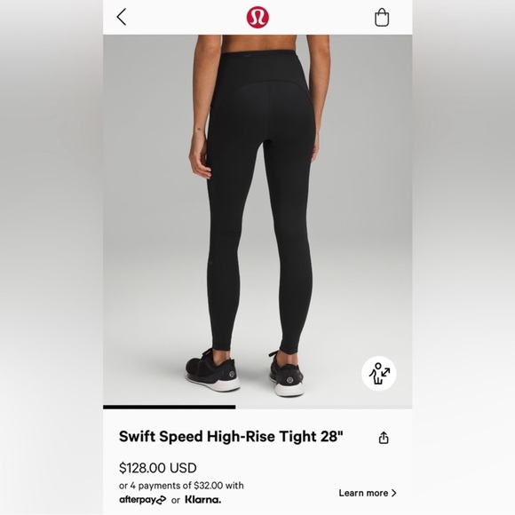 Lululemon Swift Speed Tight Size 6 - Picture 2 of 7